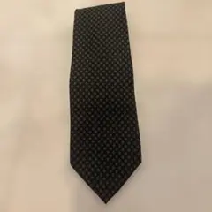 シルク製ダークブルーグリーンネクタイ