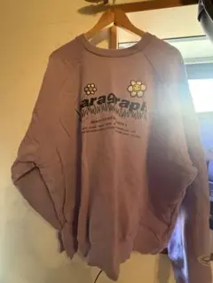 パラグラフ花柄ラグランスリーブスウェット