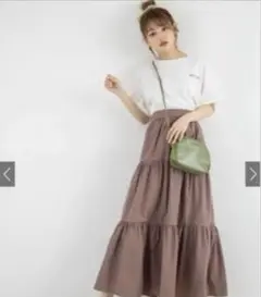 GRLティアードロングスカート[fo1221]