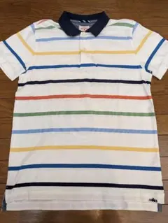 【Brooks Brothers】メンズ　半袖　ポロシャツ　ストライプ