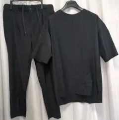 ブラック スラックス 半袖Tシャツ セットのサムネイル