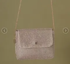 snidel ビジューメッシュフラップミニバッグ
