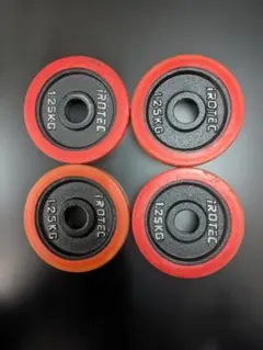 アイロテック 2.5kg 1.25kg ラバープレート ダンベル 8枚 15kg - メルカリ