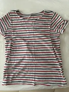 ストライプ 半袖Tシャツ Mサイズ 綿100%のサムネイル