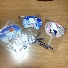 ハローキティ♡ミニうちわ レトロ 3個セット