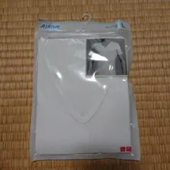 ユニクロエアリズムVネックT半袖メンズ用Lサイズ