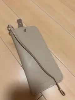 UNITED ARROWS ベージュ レザー メガネケース