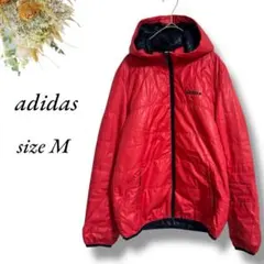 adidas ナイロンジャケット M 濃いピンク ネイビー 軽い フード4134