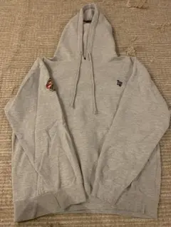 Lafayette グレー フード付き パーカー ロゴ刺繍