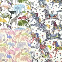 リバティ　アニマル柄　マイリトルペース キューフォーザズー