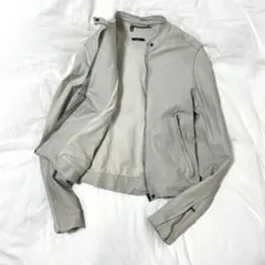 ライダースジャケット グレー