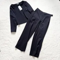 【新品タグ付】PLST プラステ セットアップパンツ ネイビー M