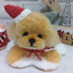 羊毛フェルト　トイプードル　クリスマス　みぃー様専用