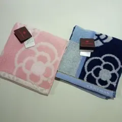 【未使用】CLATHAS 花柄タオルハンカチ2枚セット