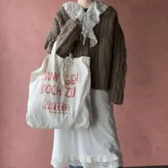 SALE♡EURO vintage cotton ecobag♡②toro