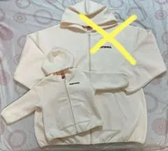 BABYDOLL ジップアップパーカー　親子コーデ　キッズ80サイズのみ