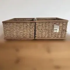 無印良品◾️重なるバンクァン　長方形バスケット　中　2個セット