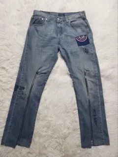 ​【希少・一点物】Levi's 501 リメイク カスタム ジップ＆ペイント