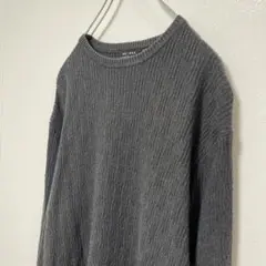 古着　ニットセーター　シンプル　くすみカラー