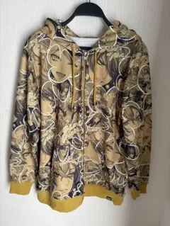 ヒプノシスマイク ヒプマイ パーカー イエロー 109 総柄 コラージュ ジップ