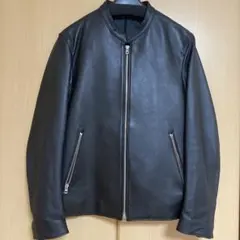 【美品】 LIDNM シングルライダース 日本製 高級ラムレザー 羊革 S