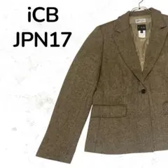 【一点物】iCB ウールジャケット ブラウン系 レトロ JPN 17