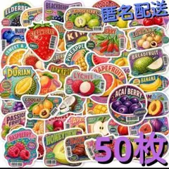 フルーツ パッケージラベル　ステッカー【50枚】レトロ　果物　ビンテージ ③