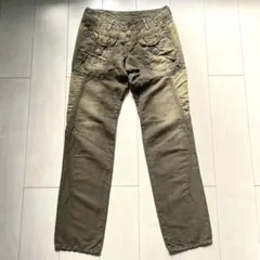 Y2K 00s マリテフランソワジルボー 色落ち加工 パンツ Sのサムネイル