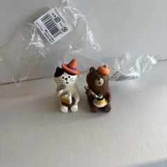 デコレ コンコンブル かぼちゃケーキ猫 かぼちゃプリンくま