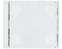 【CD•DVDジュエルケース】10mm厚•3枚収納•クリア透明•4個セット