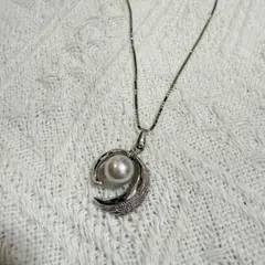 浜幸パール HAMACO PEARL ネックレス シルバー925 月モチーフ - メルカリ