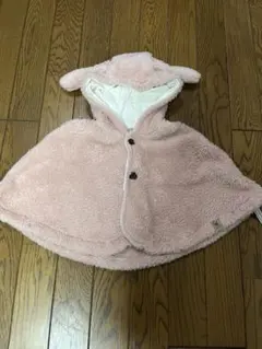 Tinyベビーポンチョ マント アウター モコモコ 未使用