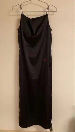 ジェラピケジョエルロブション ロングキャミワンピース ルームウェア　ブラック