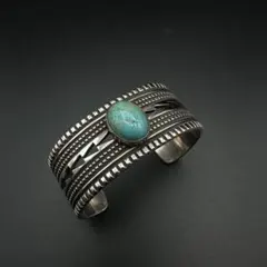 【美品】Navajo Harrison Jim インゴットシルバー バングル