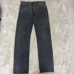 Levi's 501 先染めブラックジーンズW30 L34 USA製　赤耳