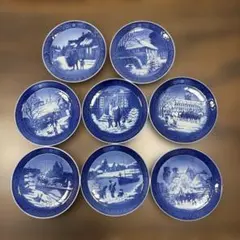 ロイヤルコペンハーゲン 1976年−1999年　クリスマスプレート8枚セット
