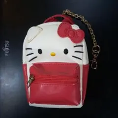 ハローキティ　リュック型ポーチ　ミニポーチ　白色　赤色　2017　レア　希少