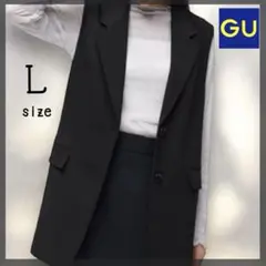GU オーバーサイズテーラードベスト L ブラック 未使用