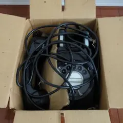 ダイヤル式電話 黒色　箱付き