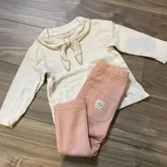 petit main 長袖トップスとパンツセット 90cm