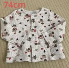 プチバトー　コットンカーディガン　74cm