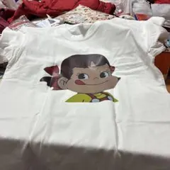 アニメキャラクター プリント Tシャツ Mサイズペコちゃん
