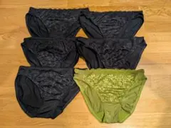 Mサイズ ブラック　グリーン ショーツ 6枚セット　トリンプ