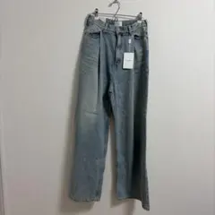 週末値下CLANE×広瀬すず☆TUCK WIDE DENIM PANTSグレー - メルカリ