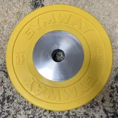 ①　GYMWAY 15キログラム バンパープレート GYMWAY 薄型コンペティションバンパープレート — MBC POWER SHOP