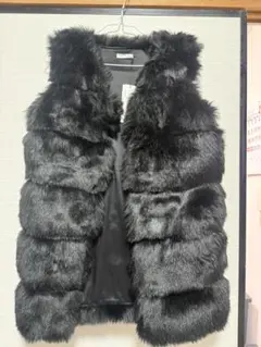 trf_outerwear 黒 ファーコート L-XL - メルカリ