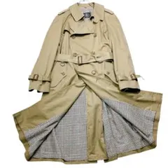 【至高の一品】J.PRESS ロングダブルトレンチコート　カーキ　美品　XL相当