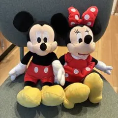 ミッキーマウス ミニーマウス ぬいぐるみ 2体セット