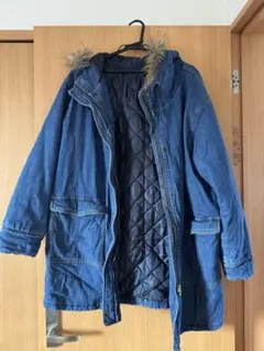 デニム コート 裏地あり 美品 3L