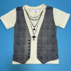 リーバイスLevi'sベスト風プリントTクリームイエロー120